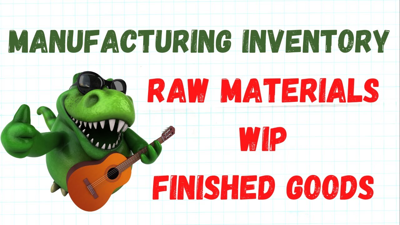 Video thumbnail for Manufacturing Inventory (Raw Materials, WIP, and Finished Goods | Accounting How To