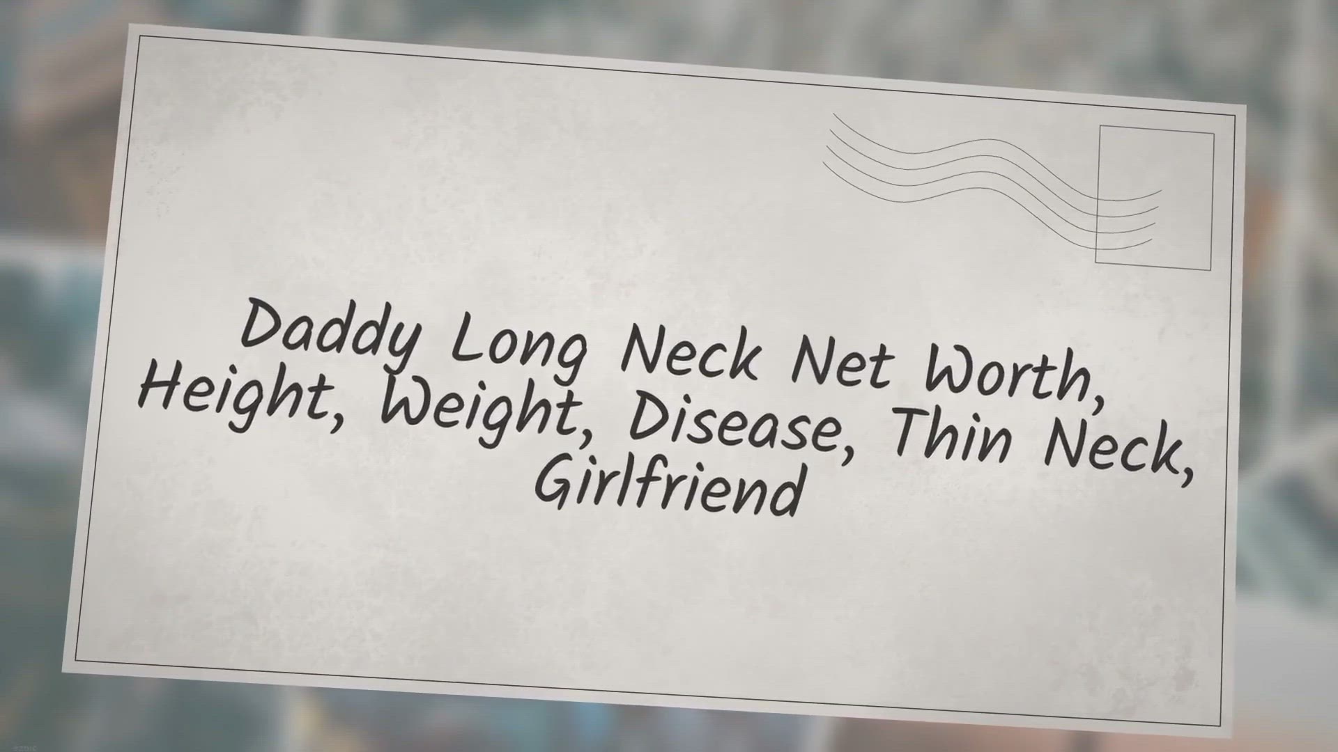 Video thumbnail for Daddy Long Neck Net Worth, Height, Weight, Disease, Thin Neck, Girlfriend