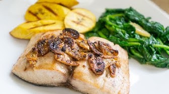 'Video thumbnail for Mahi Mahi with Garlic Chips, an easy and delicious recipe.'