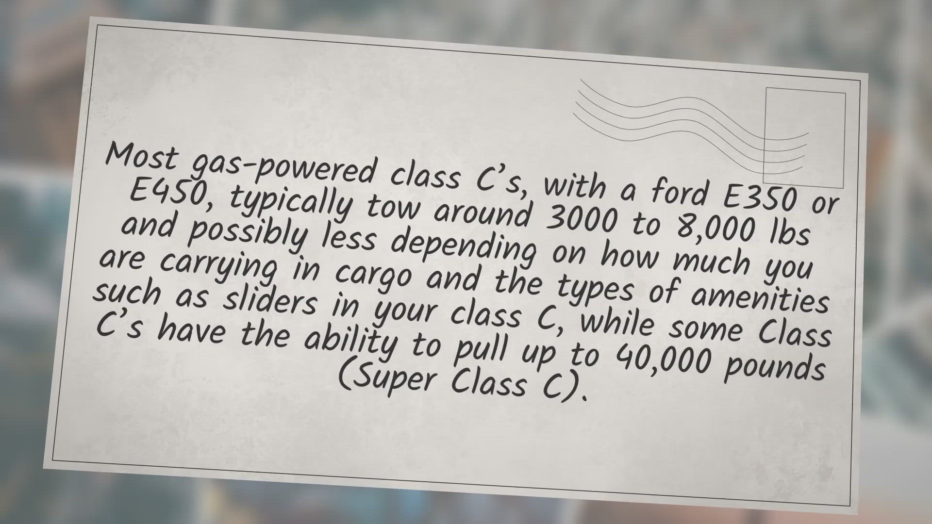 Video thumbnail for How Much Can You Tow With A Class C Motorhome? ANSWERED!