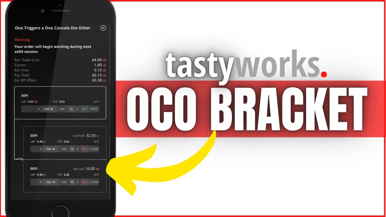 'Video thumbnail for How to Create OCO Bracket Order on Tastyworks Mobile App'