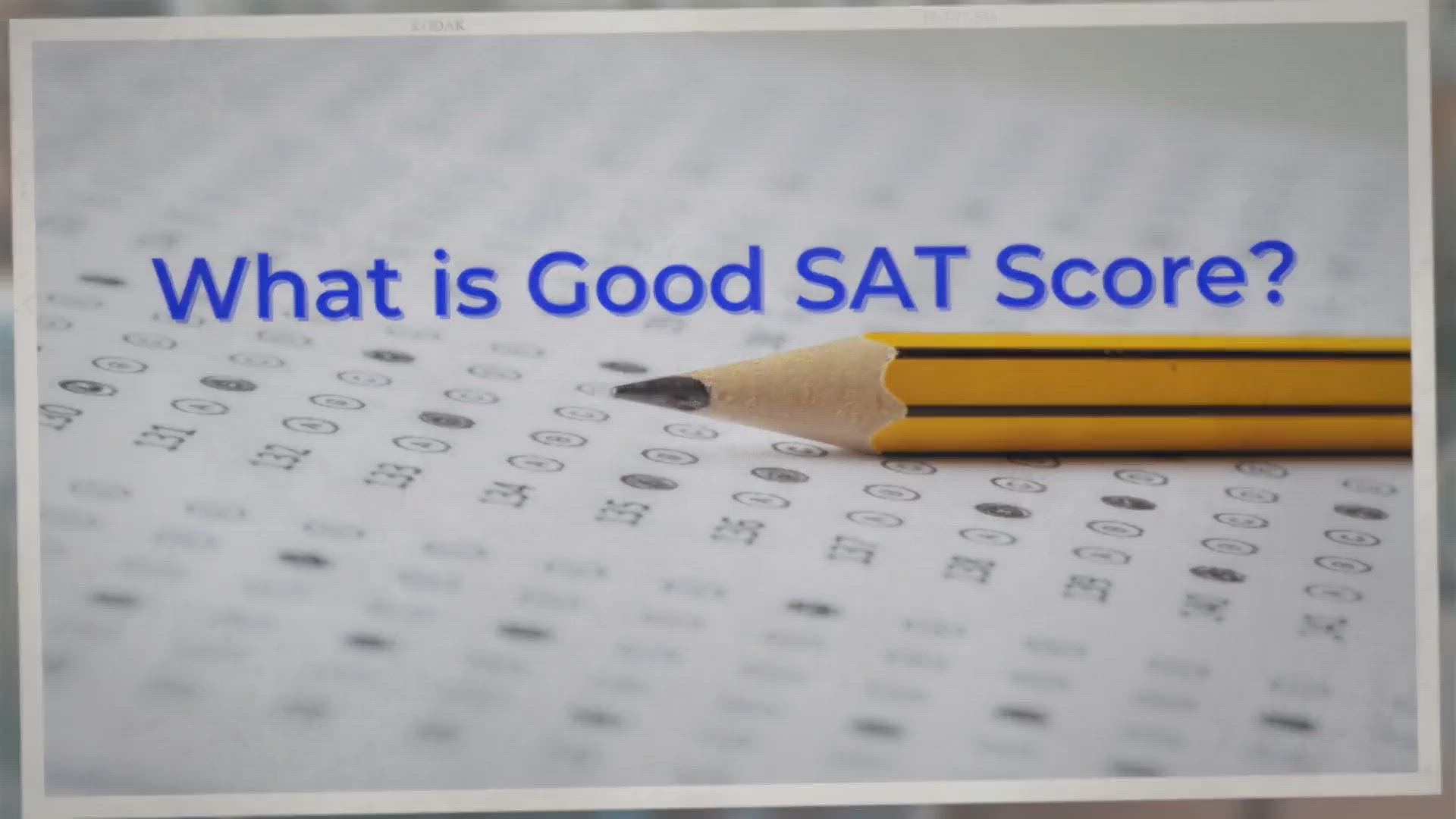 Video thumbnail for Good SAT Scores in 2022 - Average SAT Score