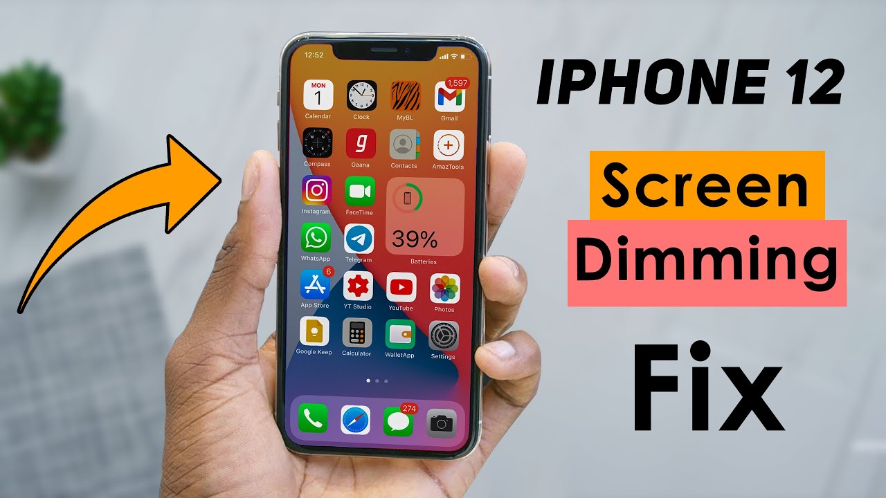 Video thumbnail for iPhone 12 Screen Dimming Automatically - 4 Ways To Fix