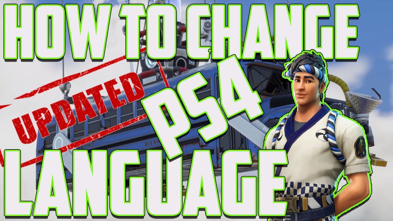 Video thumbnail for How to Change Language on Fortnite PS4 2019 (Language Changed Only in Fortnite)