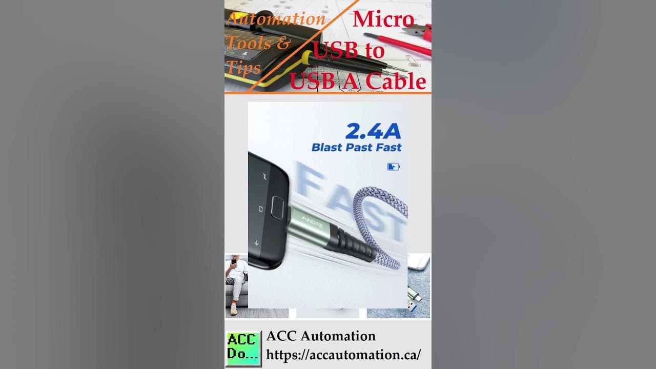 'Video thumbnail for Automation Tools - Micro USB to USB A Cable'