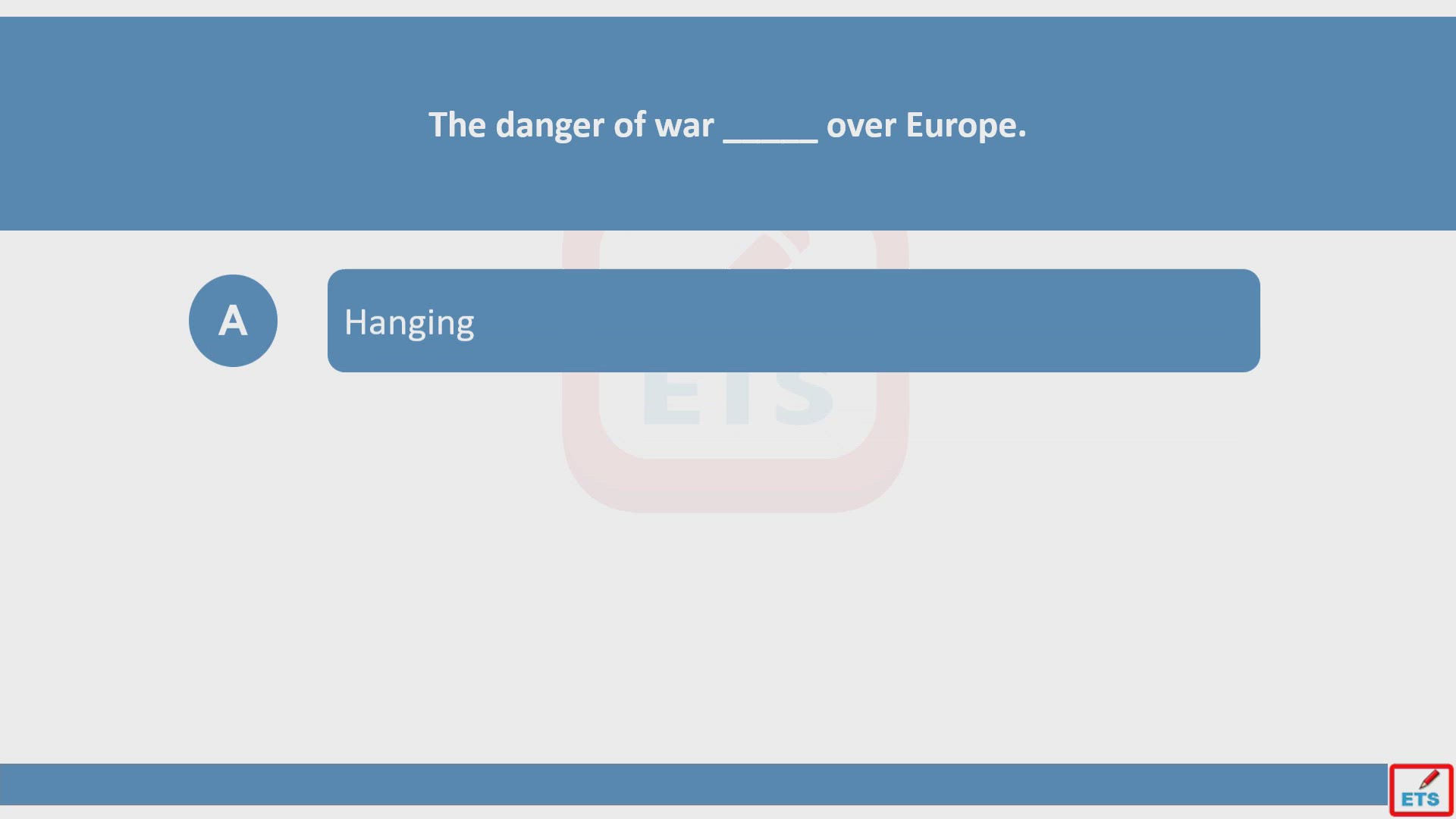 'Video thumbnail for English Verb Tenses: Hang, Hangs, Hung, Hanging Quiz'