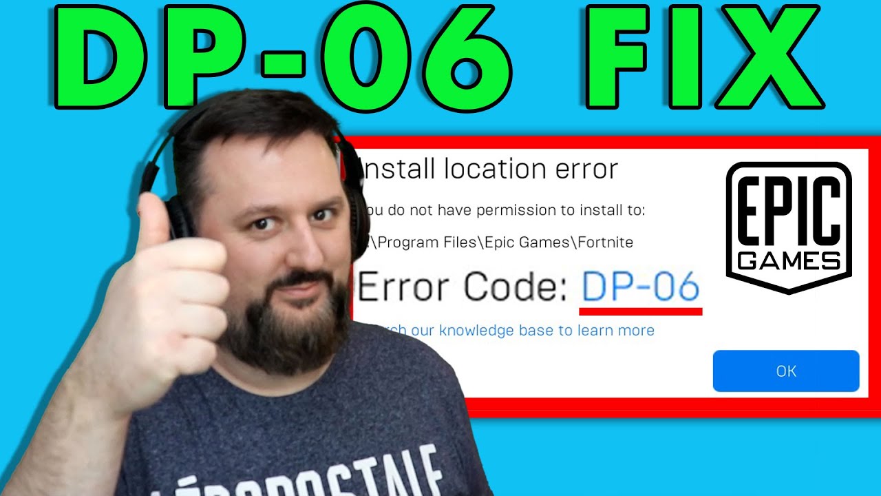 Video thumbnail for DP-06 Error Epic Games FIX With All Games [Fortnite, Rocket League, CyperPunk & GTA 5]