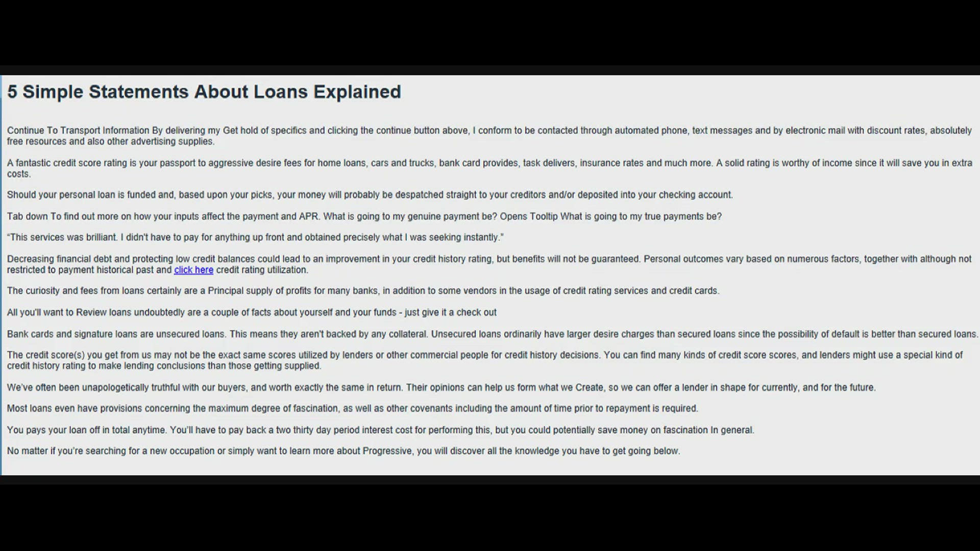 Video thumbnail for 5 Simple Statements About Loans Explained - Made with Clipchamp