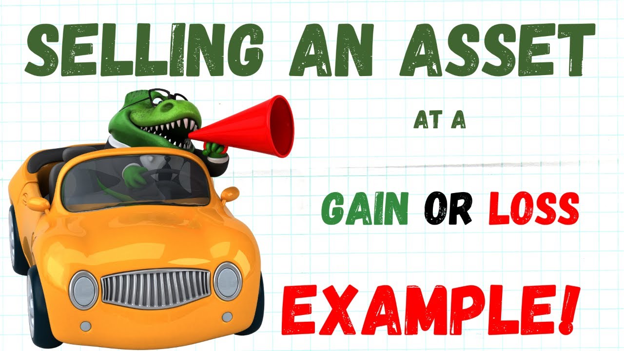 Video thumbnail for Gain or Loss on Sale of an Asset | Accounting How To | How to Pass Accounting Class
