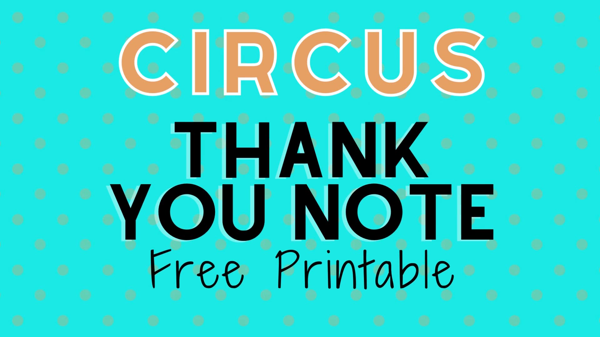 'Video thumbnail for circus thank you humix video'