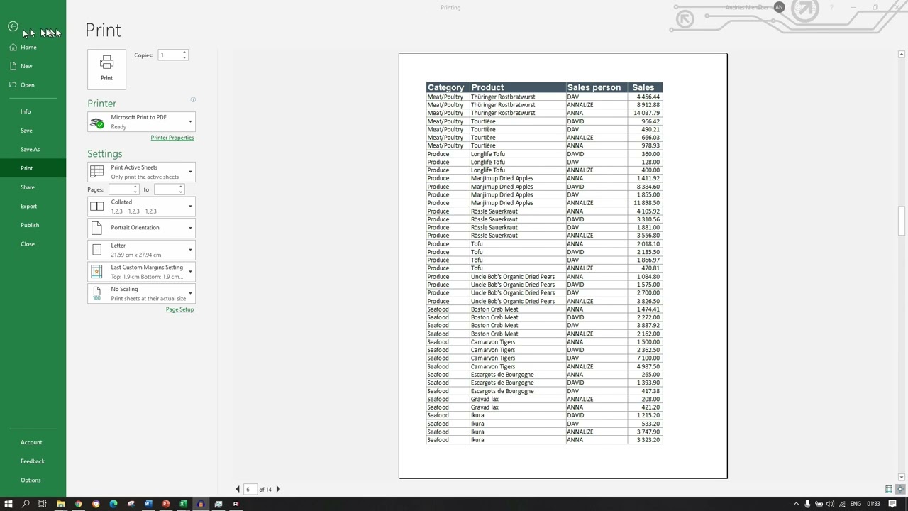 Video thumbnail for Print Preview Excel