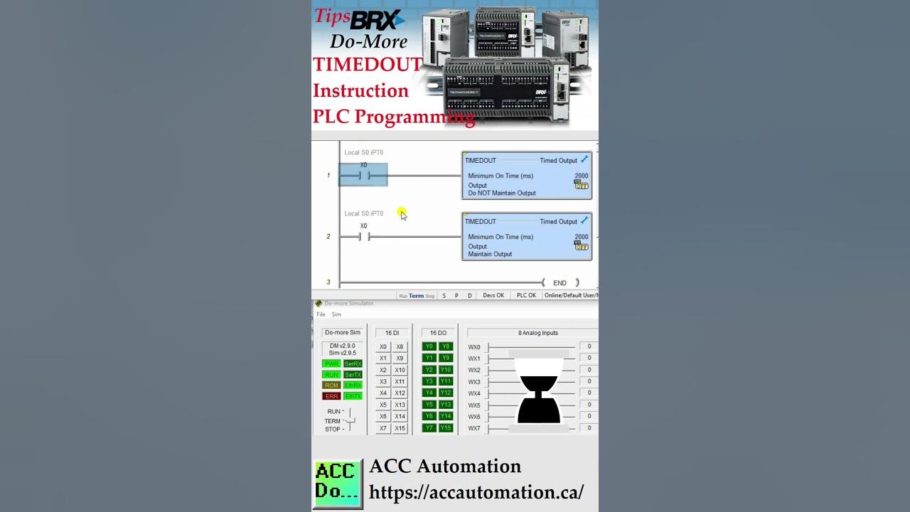 'Video thumbnail for TIMEDOUT Instruction PLC Programming'