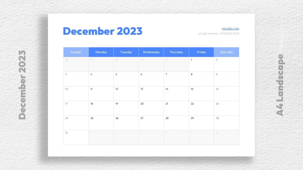 'Video thumbnail for 2023 Blank Monthly Calendar Template Free Download'