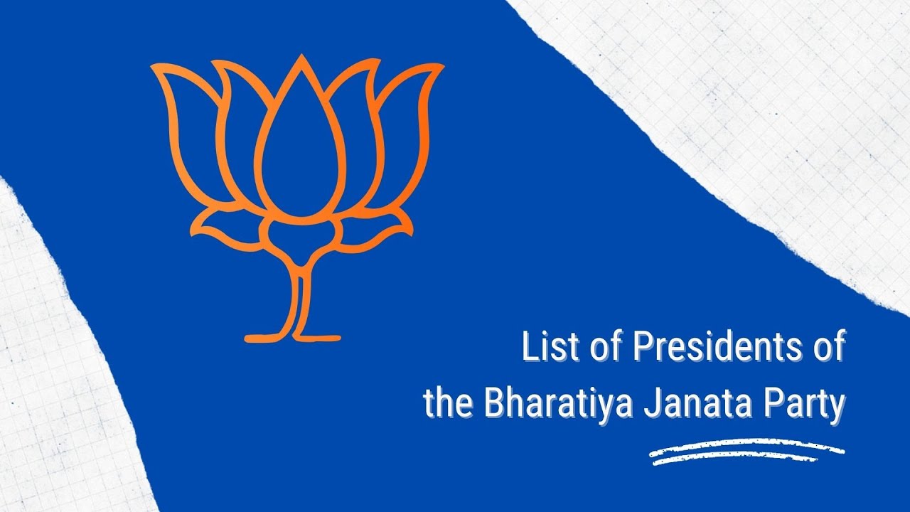 'Video thumbnail for List of Presidents of the Bharatiya Janata Party since 1980'