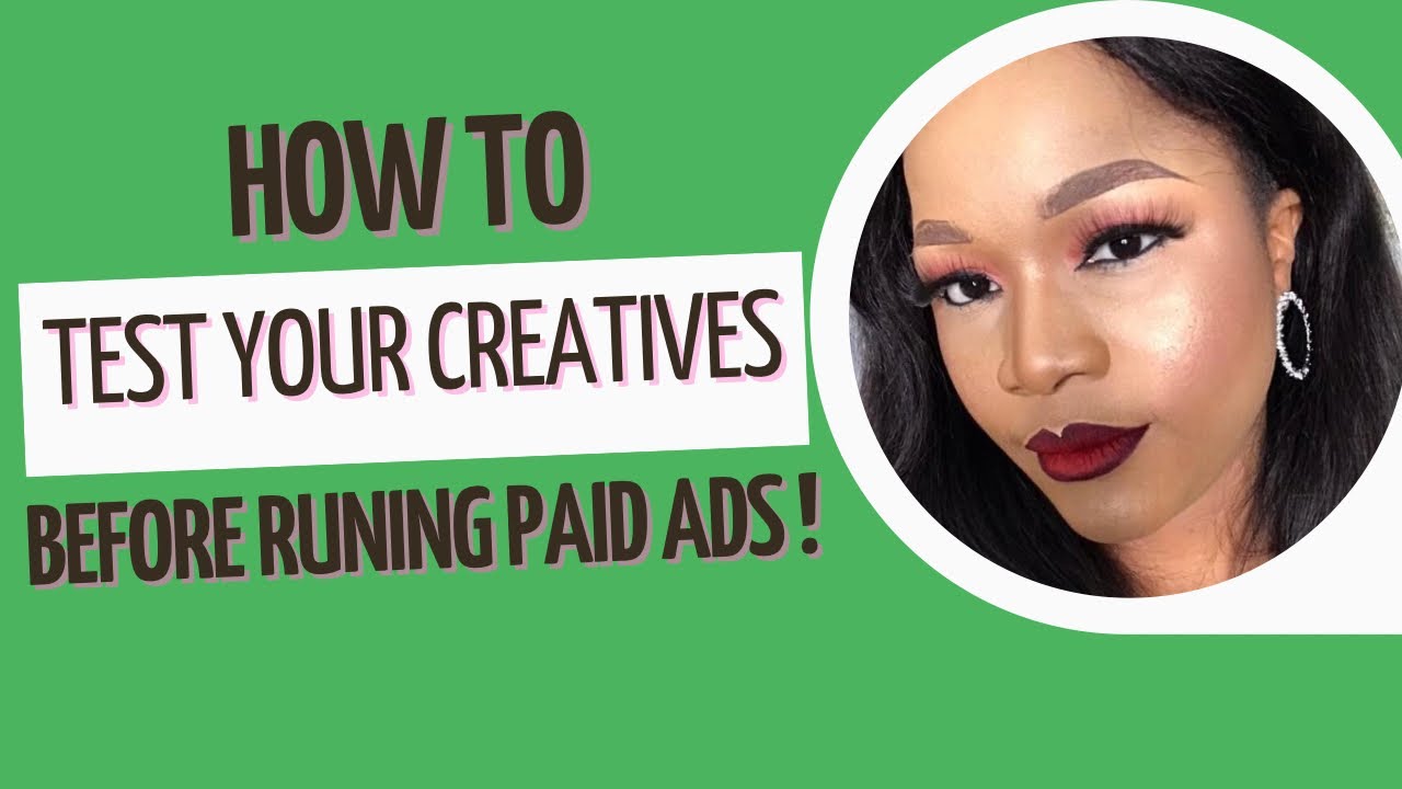 'Video thumbnail for How to test your creatives before running paid ads!'