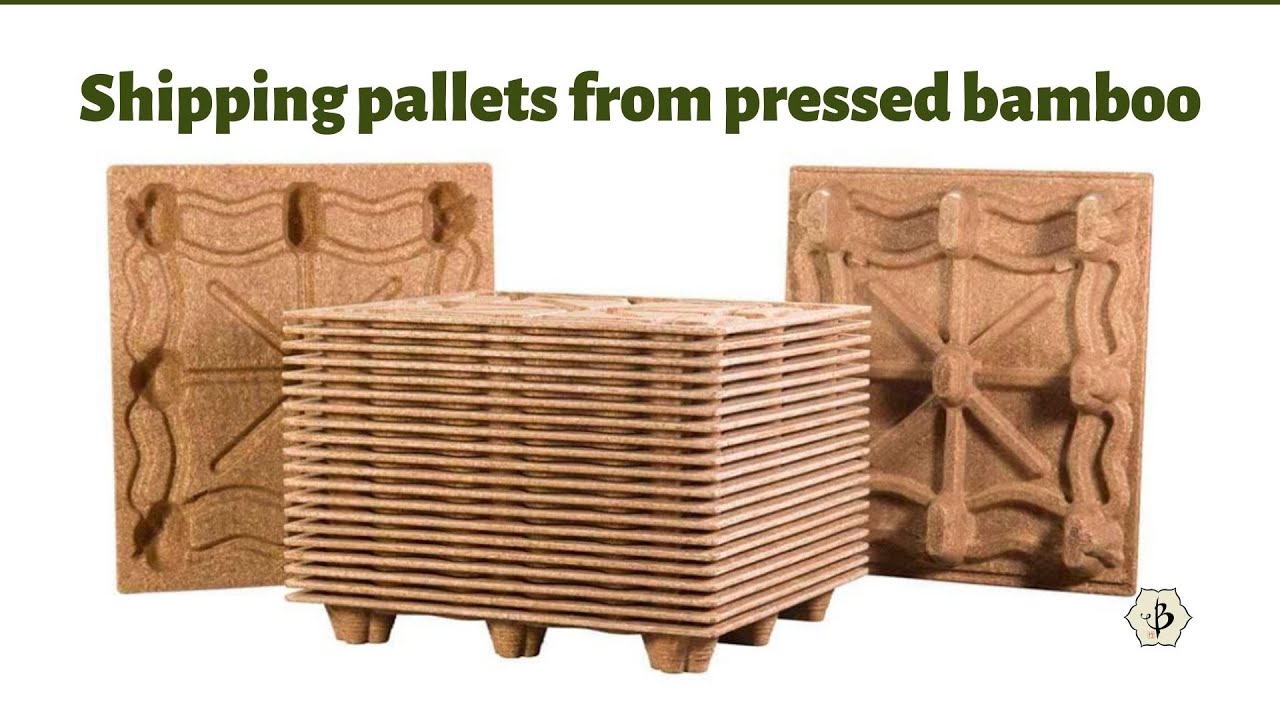 'Video thumbnail for Bamboo scraps to bamboo pallets'