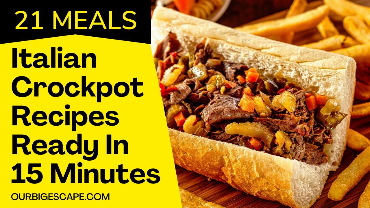 'Video thumbnail for 21 Easy Crockpot Italian Beef Recipes'