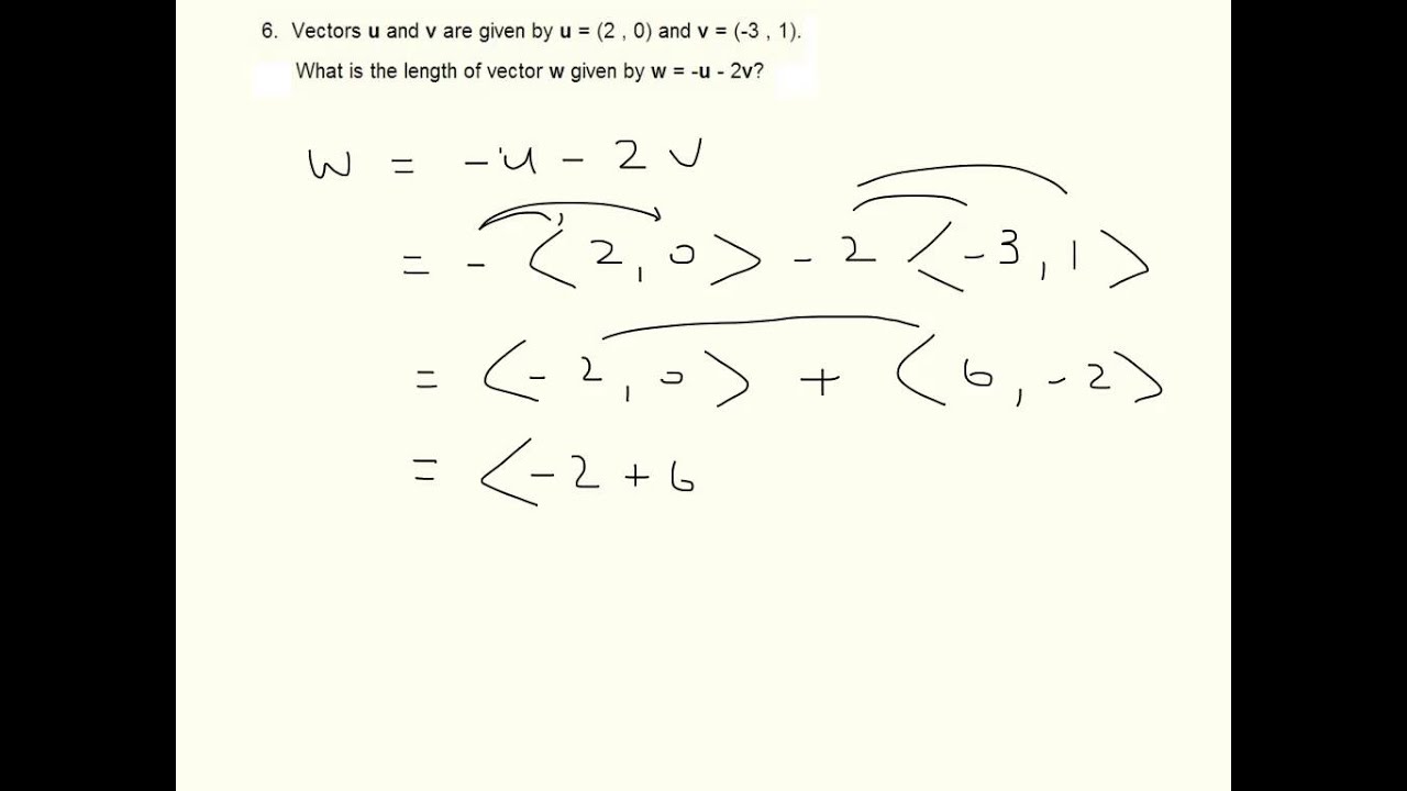'Video thumbnail for Calculate the length of vector'