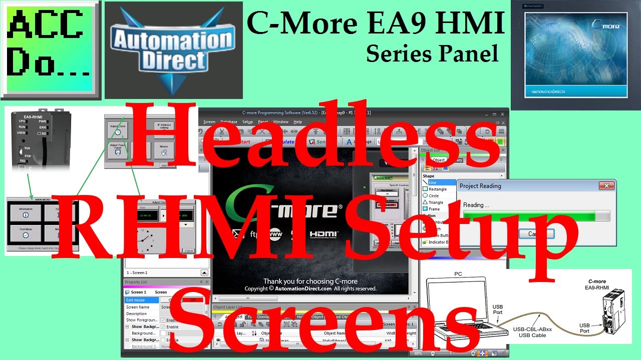 'Video thumbnail for C-More EA9 HMI Series Headless RHMI Setup Screens'