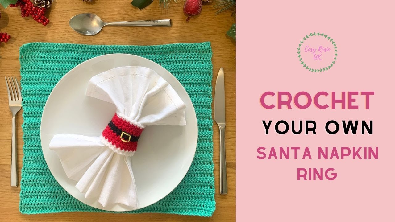 Video thumbnail for Santa Crochet Napkin Ring