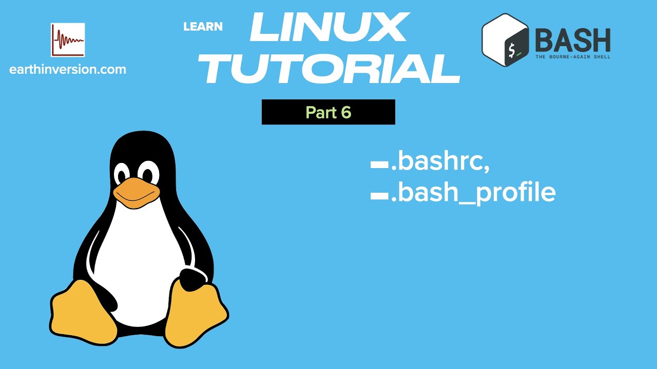 'Video thumbnail for Linux Tutorial Part 6: bashrc and bash_profile files'