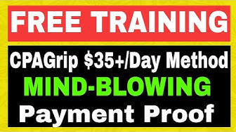 Video thumbnail for 5 MIND-BLOWING • CPAGrip $35+/Day Method • CPA Marketing Tutorial