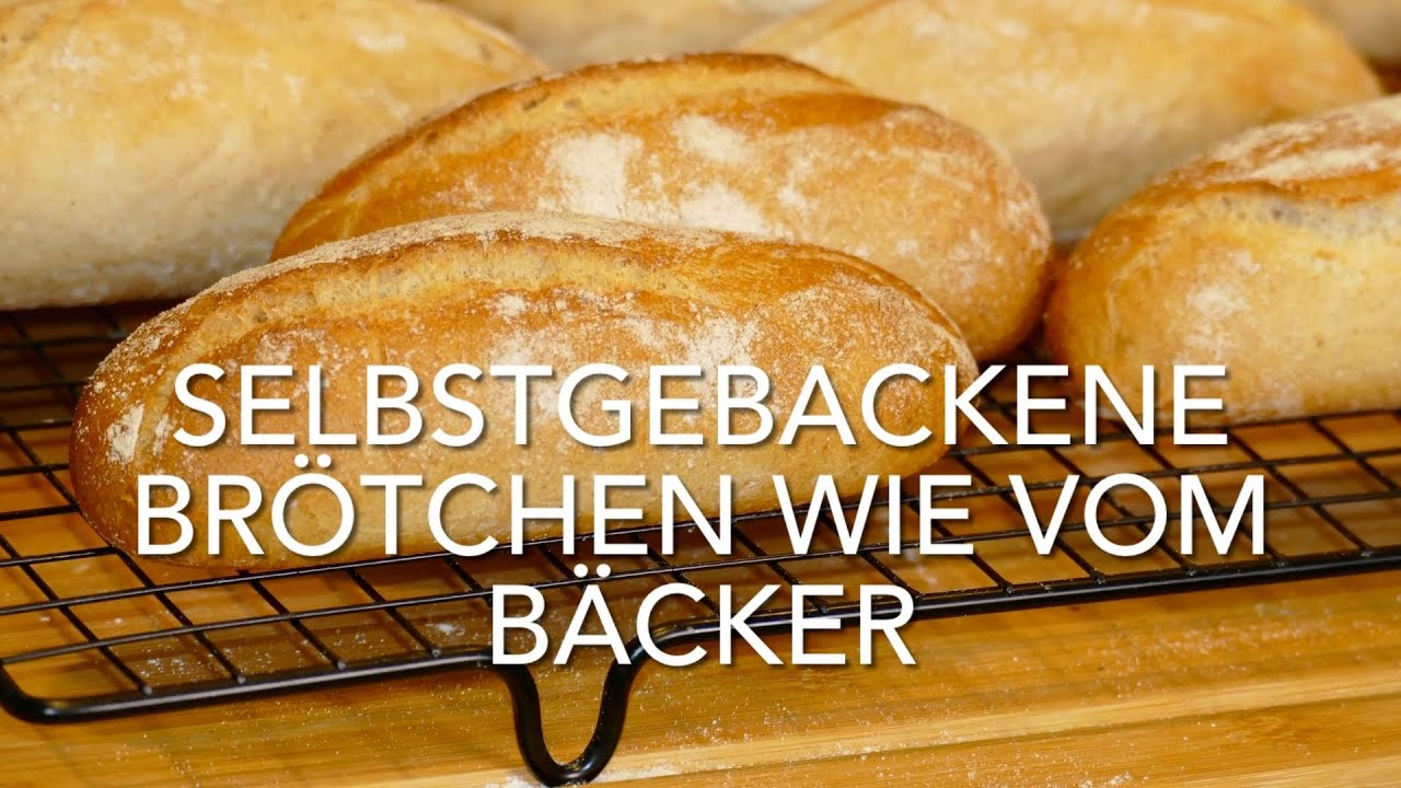 Video thumbnail for Selbstgebackene Brötchen wie vom Bäcker