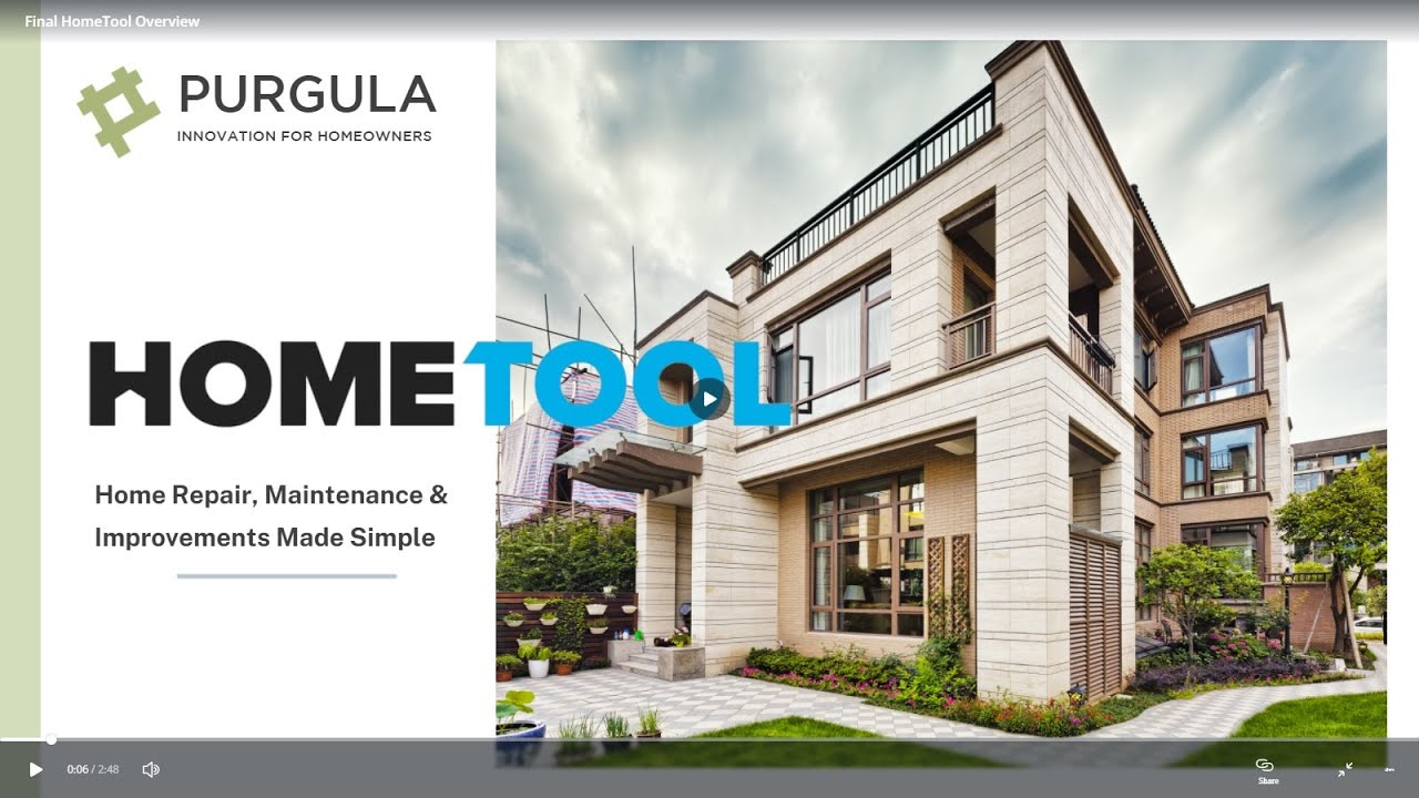 Video thumbnail for HomeTool Overview Video by Purgula