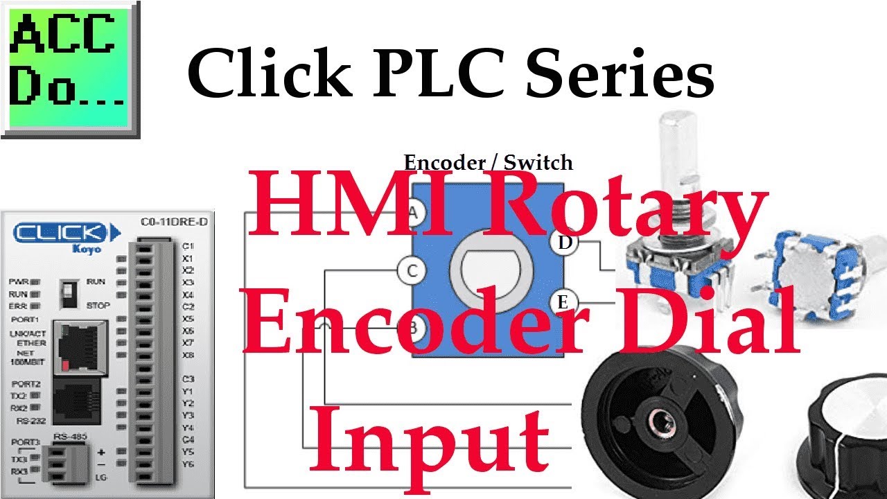 'Video thumbnail for Click PLC HMI Rotary Encoder Dial Input'