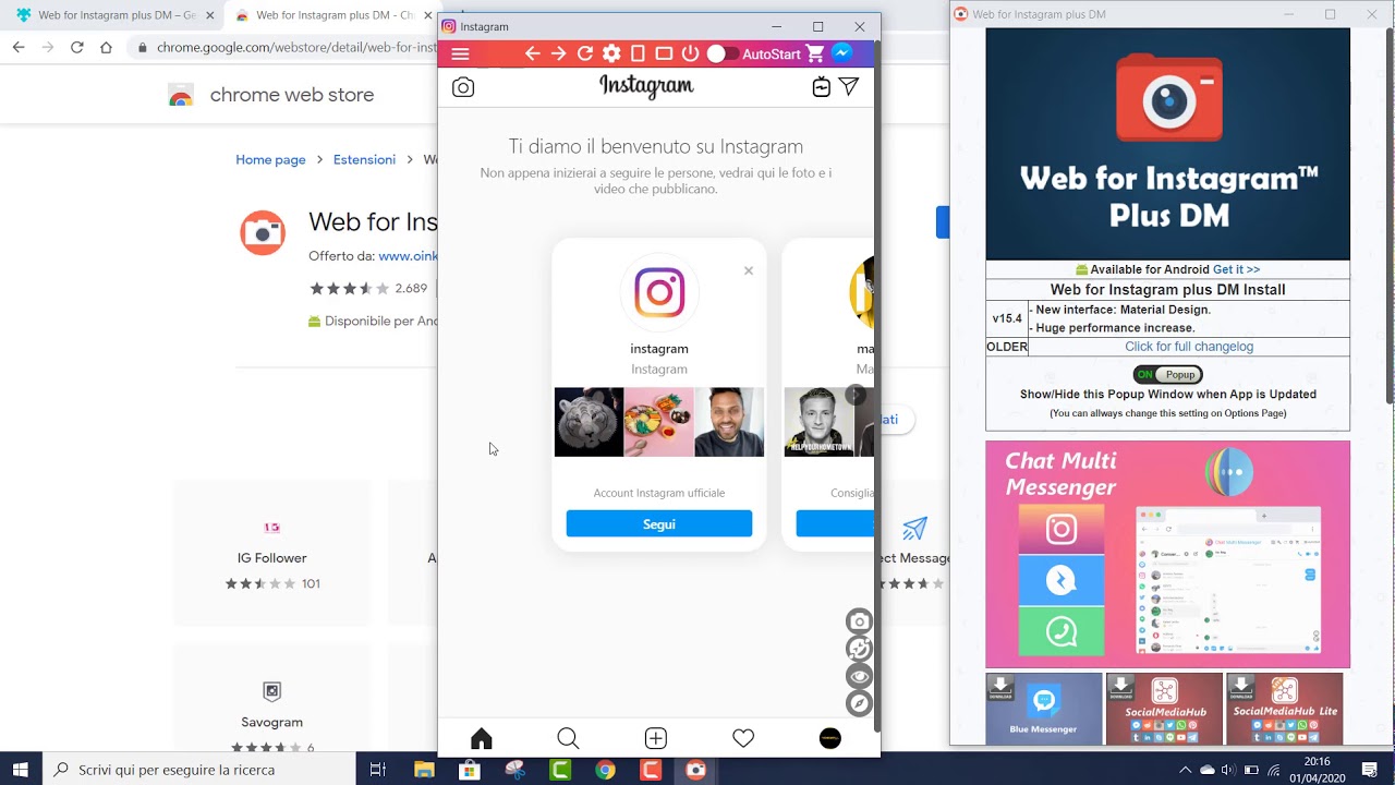 Video thumbnail for Come usare Instagram sul PC Windows 10