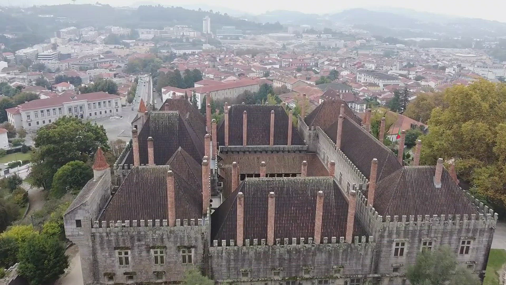 Video thumbnail for Visiting the Palace of the Dukes of Braganza and Castle of Guimaraes in Portugal