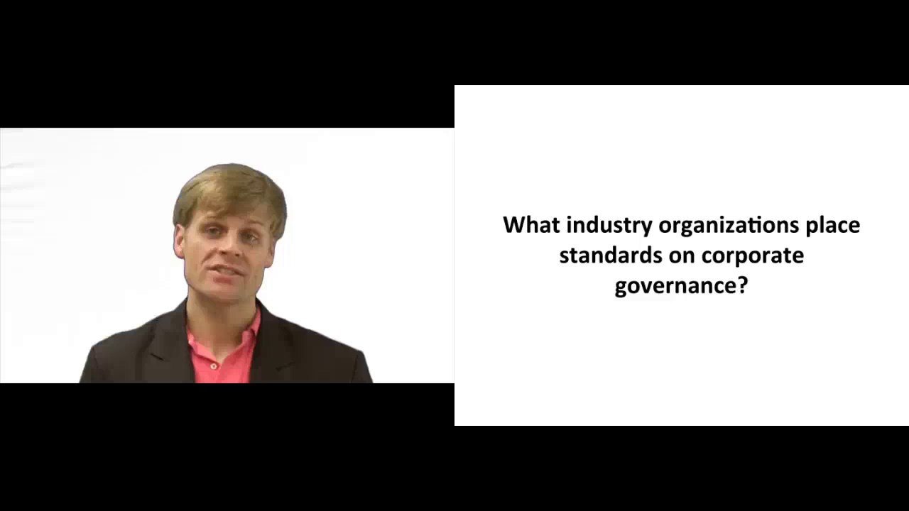'Video thumbnail for Corporate Governance and Industry Standards - Explained'