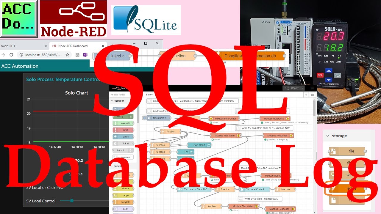 'Video thumbnail for Node-RED SQL Database Log - Modbus Logging'