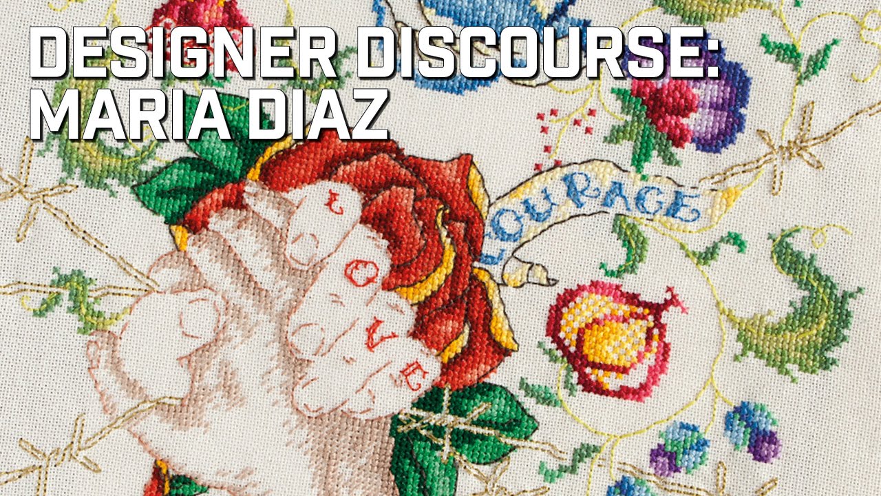 Video thumbnail for Designer Discourse - Maria Diaz #crossstitch #designwisdom #designconversation