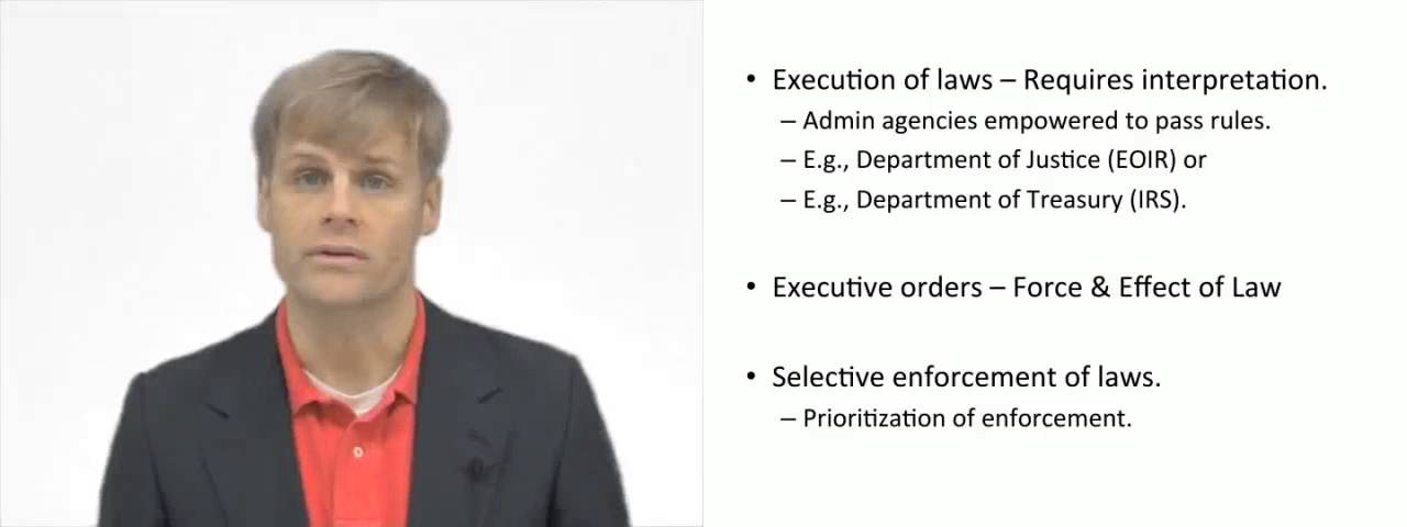 'Video thumbnail for Executive Branch and the Law'