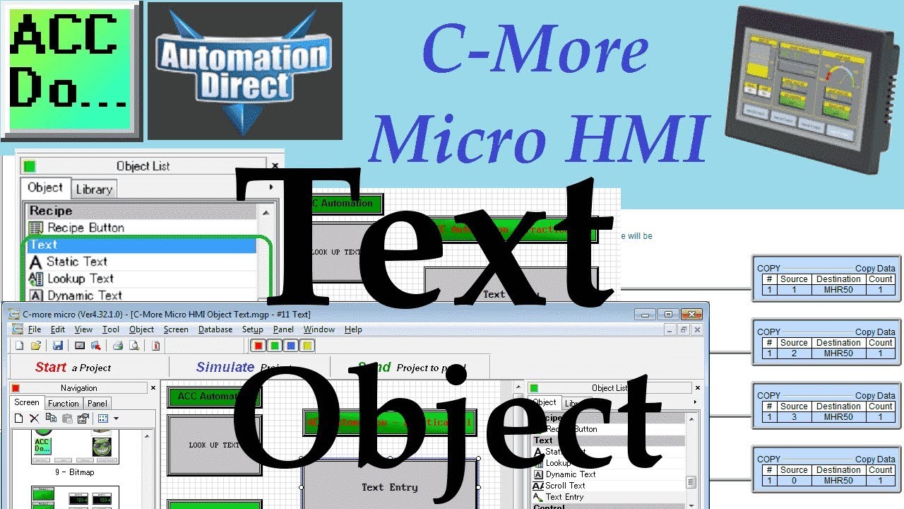 'Video thumbnail for C-More Micro HMI Object Text'