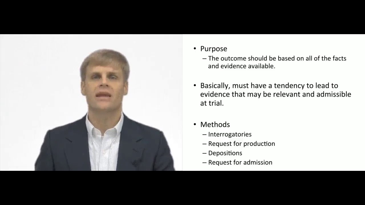 'Video thumbnail for Discovery of Evidence'