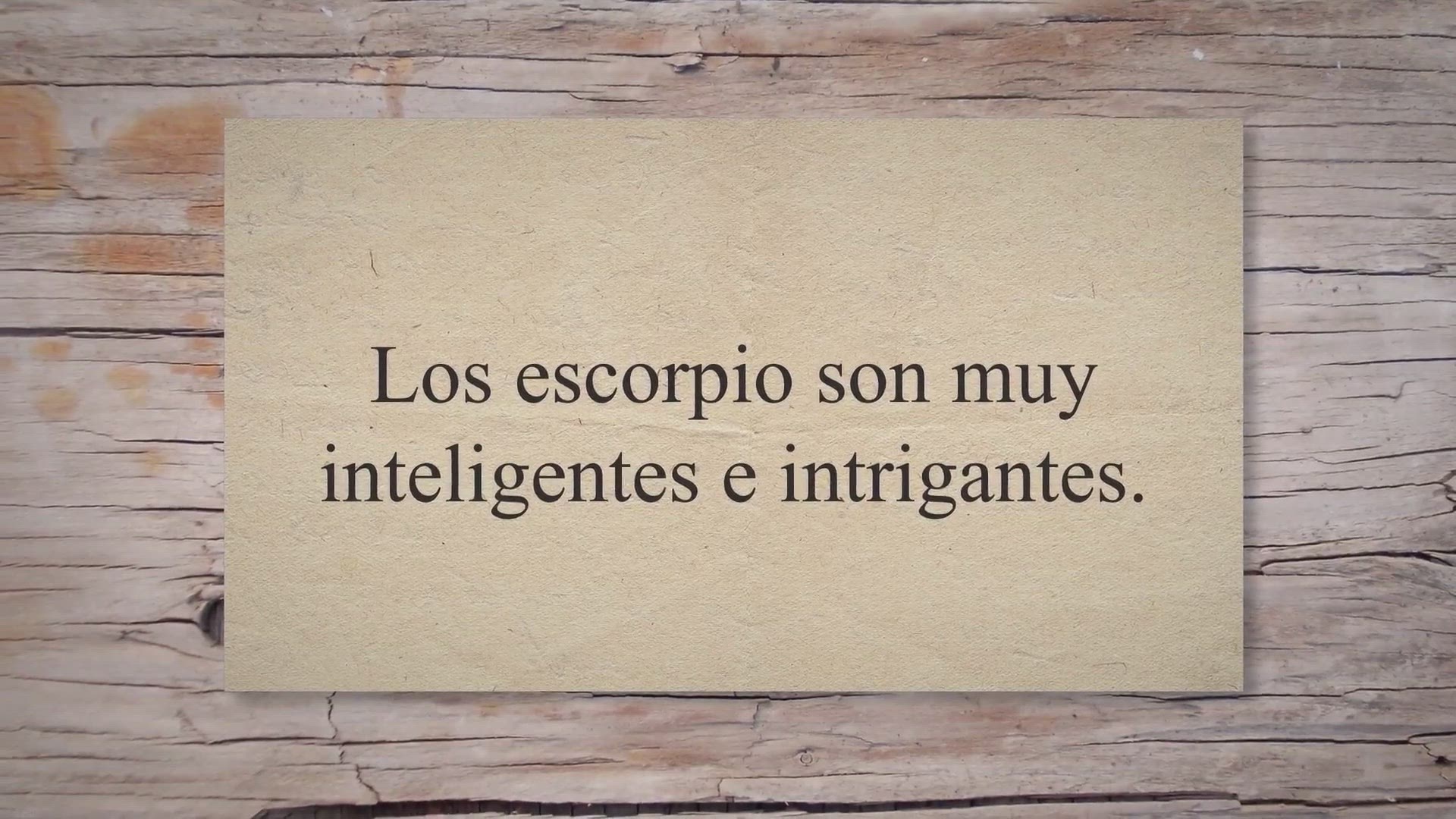 'Video thumbnail for Escorpio, cómo se disculpa'