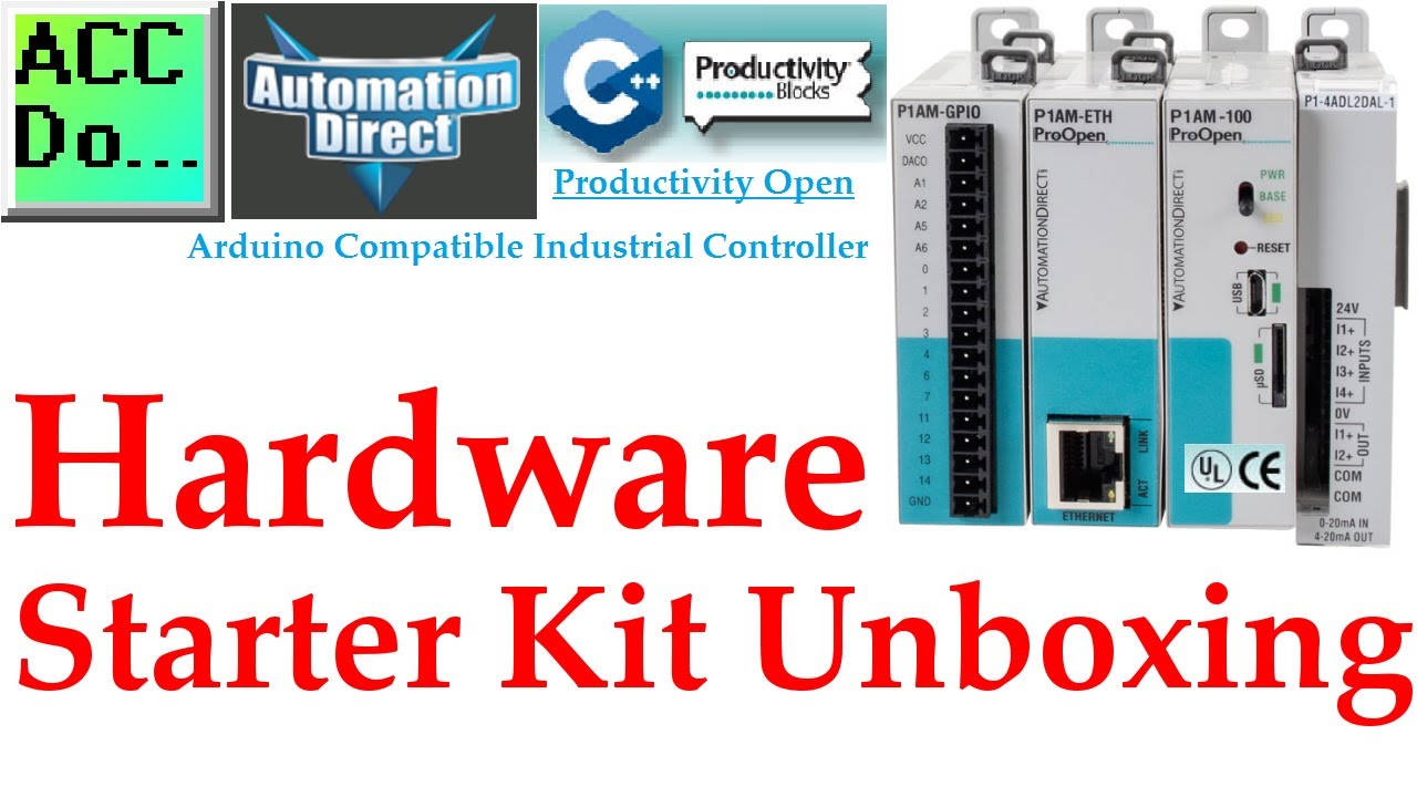 'Video thumbnail for Productivity Open Arduino Industrial Controller Starter Kit Unboxing'