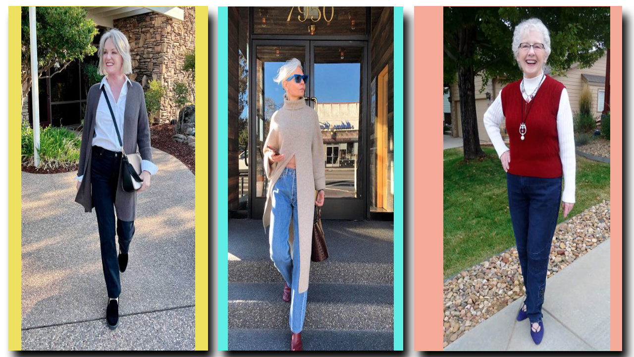 'Video thumbnail for How to Wear Mom Jeans Over 50?'