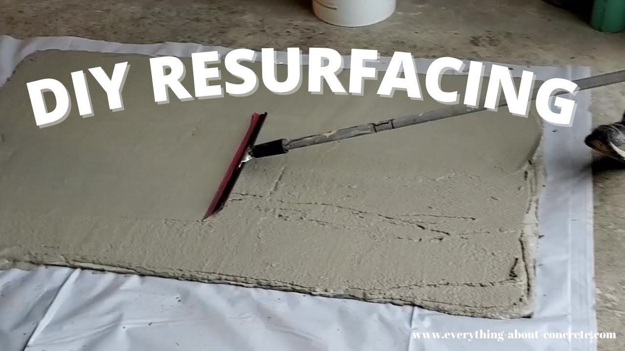 'Video thumbnail for How To Resurface Concrete For Beginners (Stampable Concrete Overlay)'