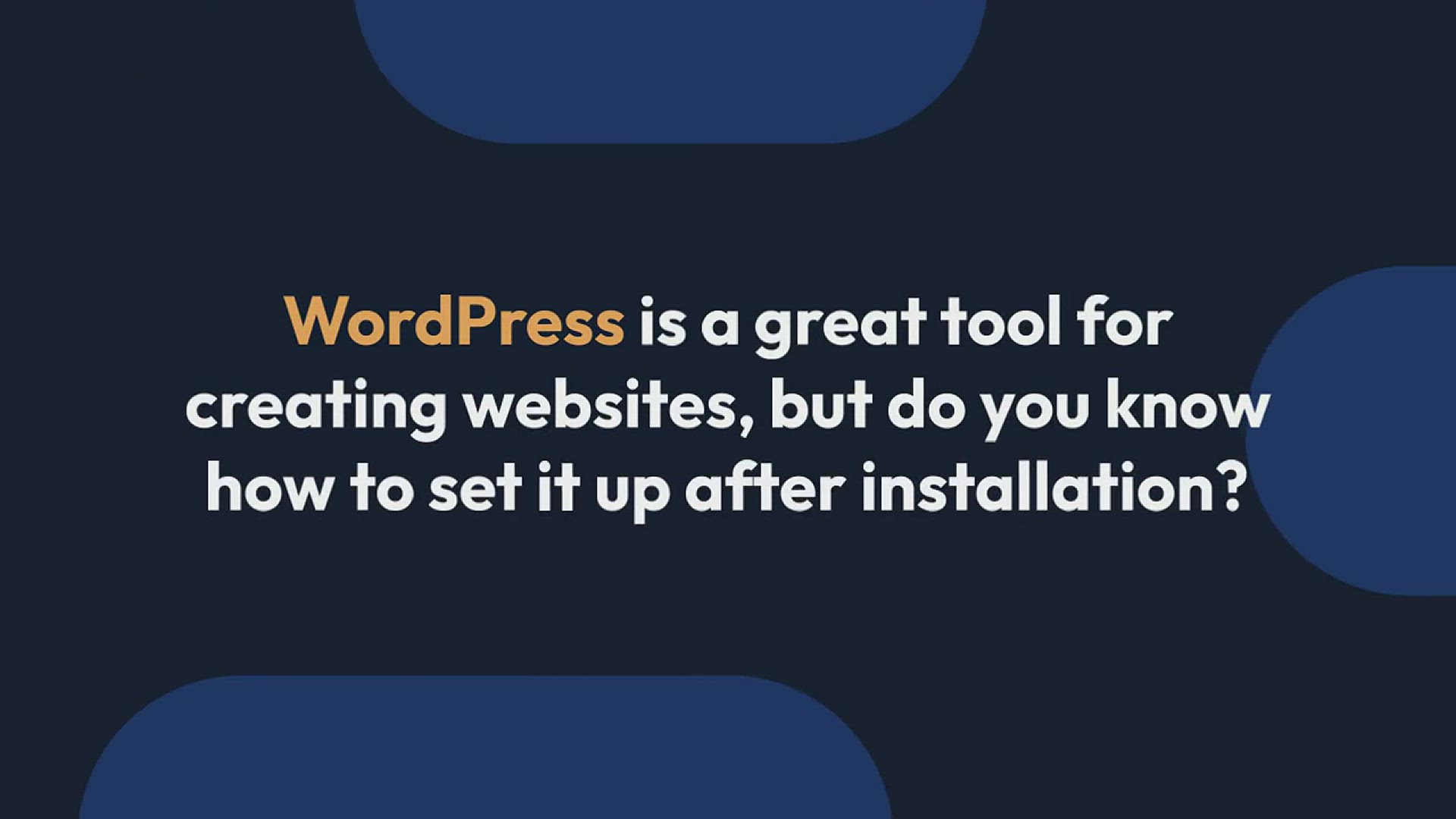 'Video thumbnail for 10 Quick Steps to Setup WordPress After Installation'