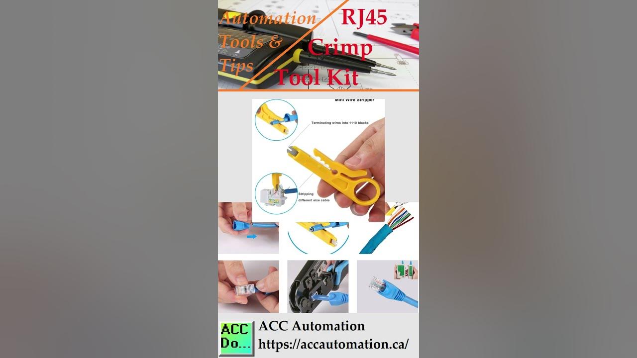 'Video thumbnail for Automation Tools - RJ45 Crimp Tool Kit'