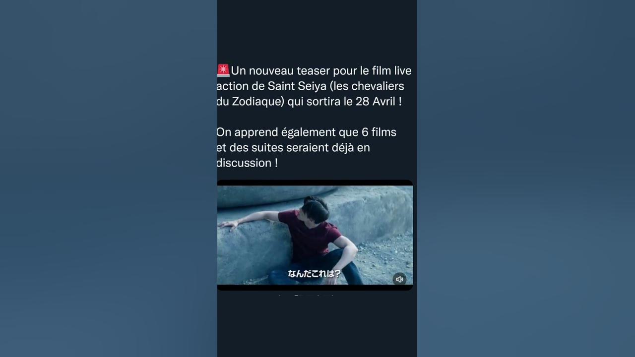 Video thumbnail for teaser le film live action de Saint Seiya (les chevaliers du Zodiaque) qui sortira le 28 Avril !