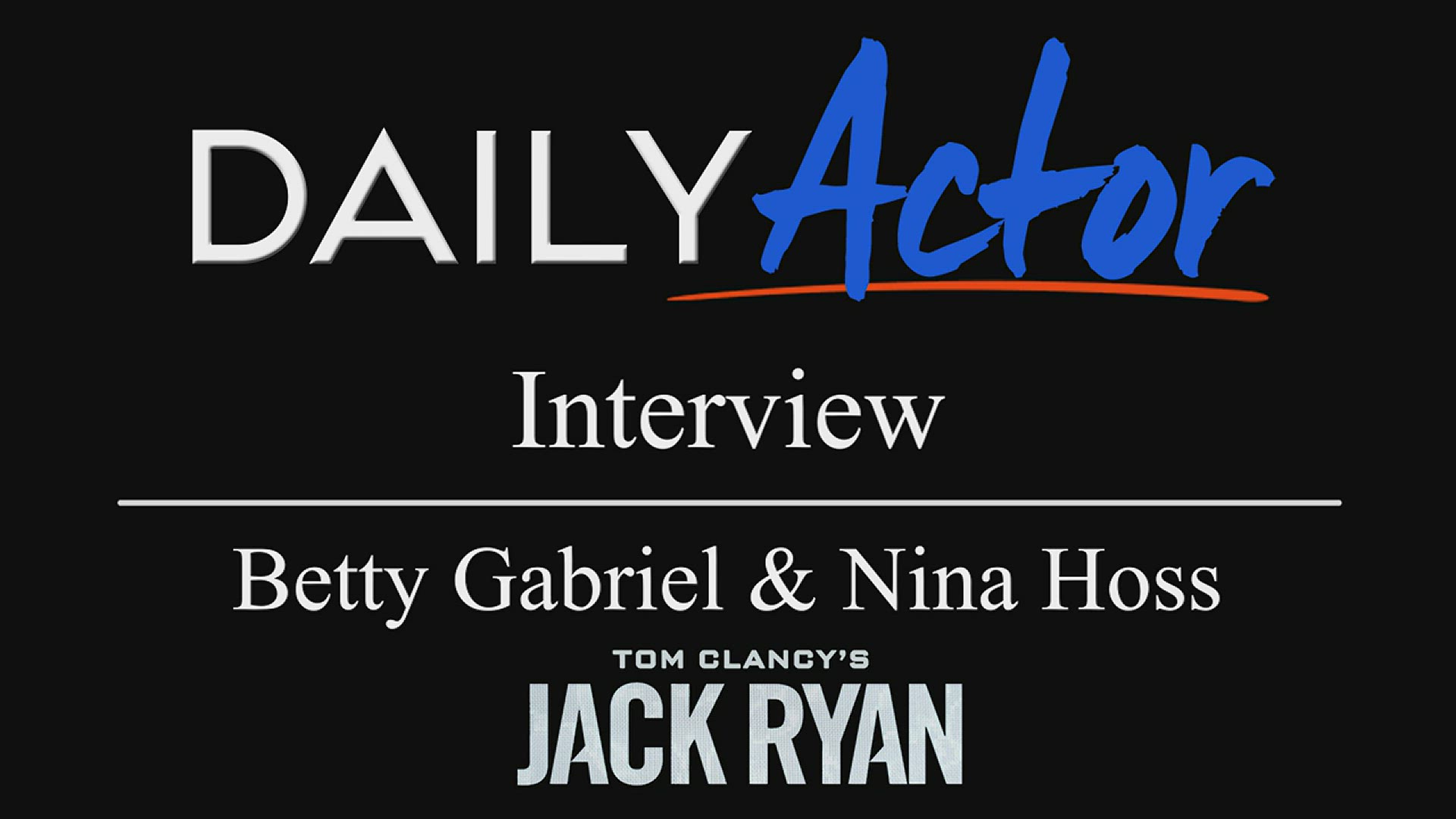 Video thumbnail for Betty Gabriel and Nina Hoss - Jack Ryan Interview