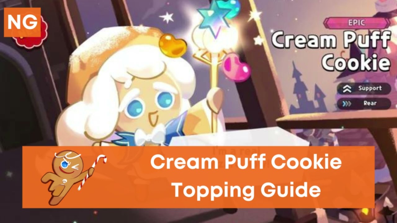 'Video thumbnail for Best Cream Puff Cookie Toppings Build (Cookie Run Kingdom)'