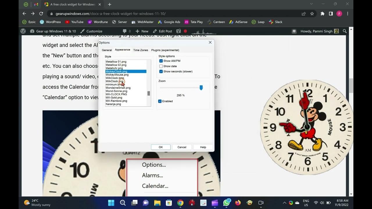 'Video thumbnail for ClocX Adds a Free Clock Widget on your Windows 11 and 10 PCs'