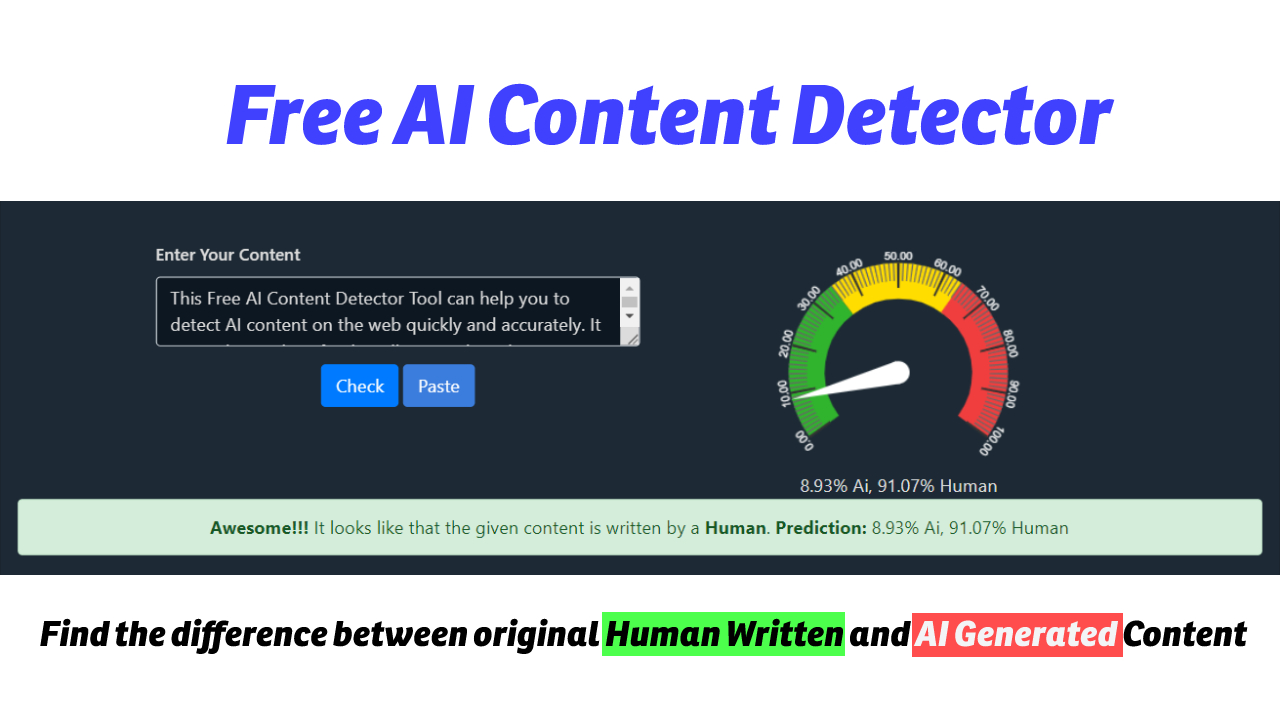 Video thumbnail for Free AI Content Detector | Save Yourself From Ai Generated Content