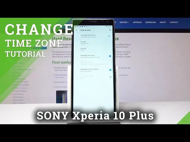 'Video thumbnail for How to Change Date & Time on Sony Xperia 10 Plus - Set Up Time Zone'