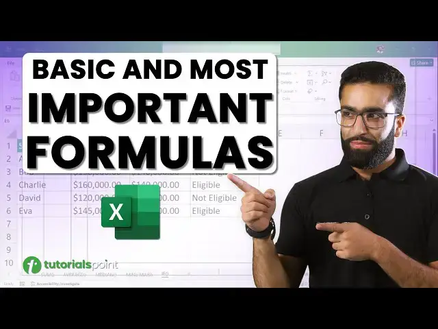 'Video thumbnail for Learn basic formulas and functions of Excel in 5 minutes'